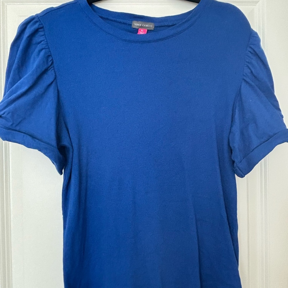 Vince Camuto Royal Blue Short Sleeve Top